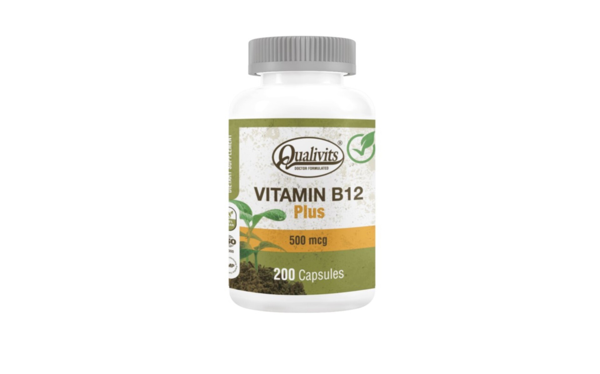 Qualivits Vitamin B12 Plus 500mcg 200caps 