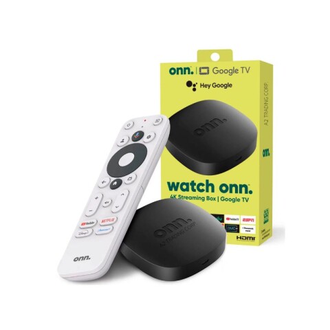 ONN GOOGLE TV 4K UHD CHROMECAST INTEGRADO Negro