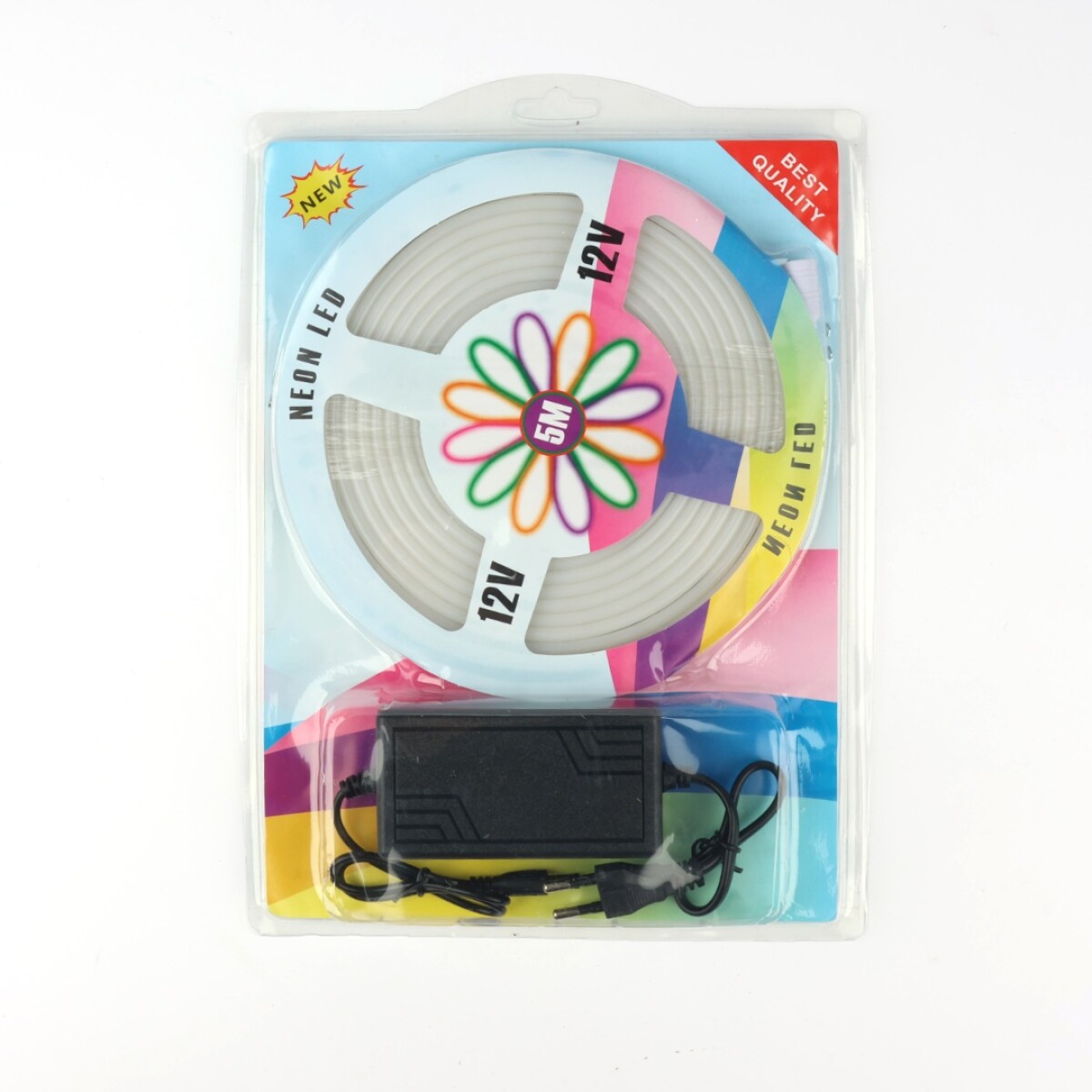 TIRA NEON BLANCO CALIDO 5 METROS 