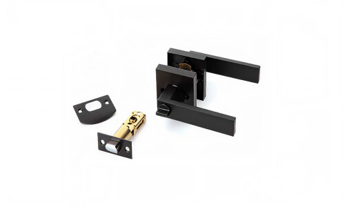 Manija pomo cuadrada negro SET-8003/N Manija Pomo Cuadrada Negro Set-8003/n