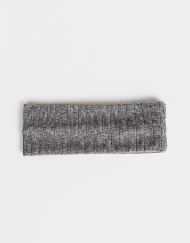 Vinchas Textiles Tejida Vincha Textil Gris Oscuro - Gris Oscuro