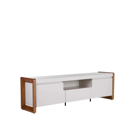 MUEBLE PARA TV MDF BLANCO STILO BCO/NAT