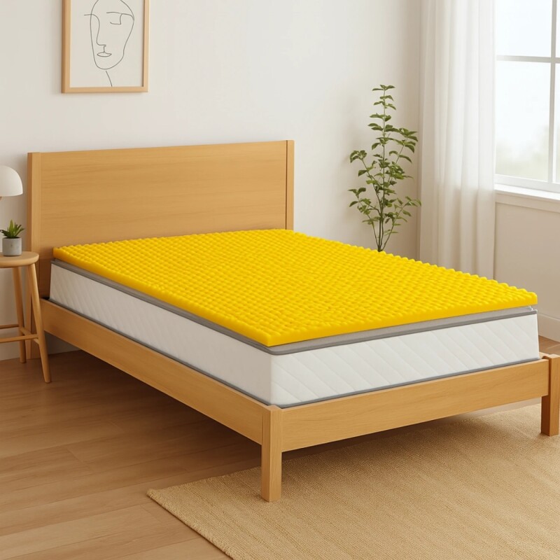 Pillow top de espuma perfilada 0,78 x 1,88 x 4 cm AMARILLO