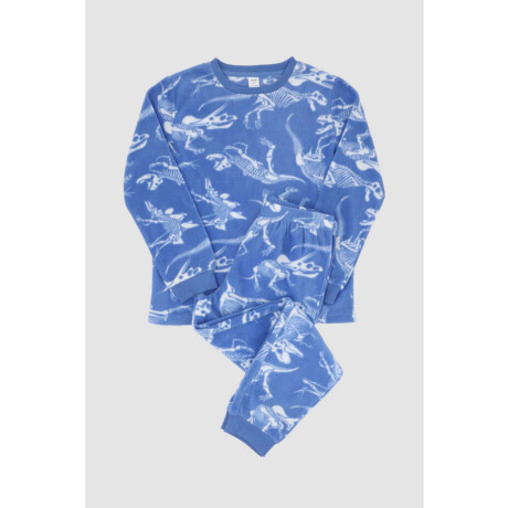 Pijama infantil polar raptor Azul piedra