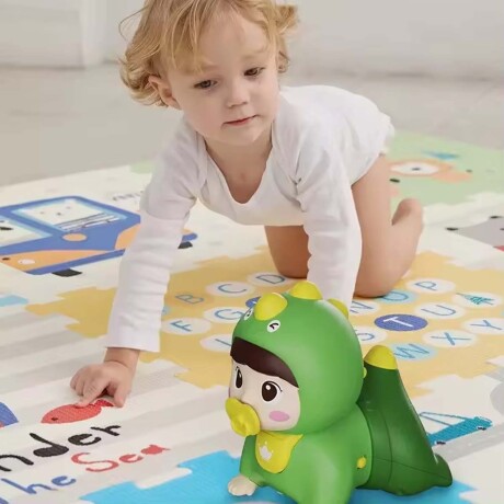 Muñeca Musical Bebé c/ Luz Juguete Estimulador Gateo Huanger Verde
