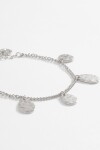 Pulsera cadena metal texture plateado
