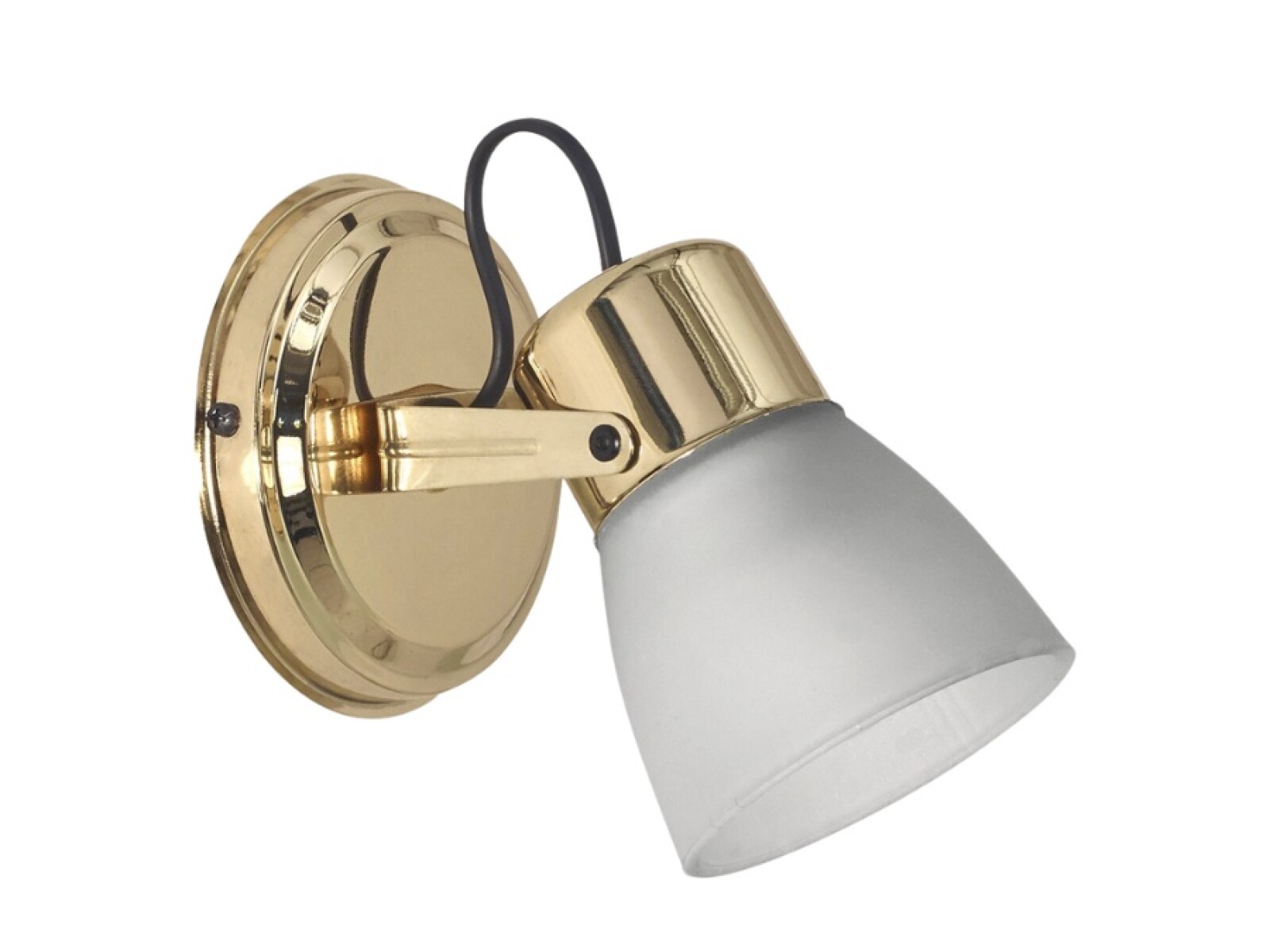 APLIQUE 1 LUZ C/TULIPA BELEN ORO E27 