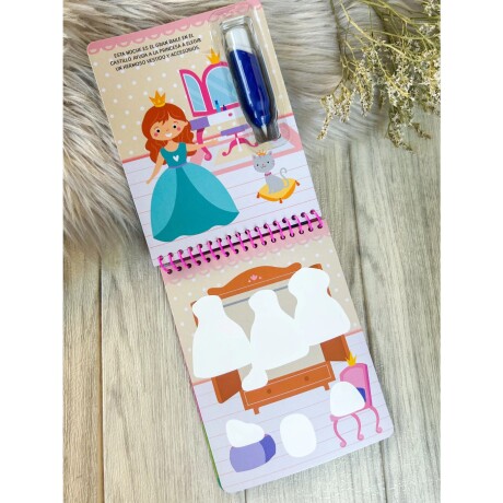 Libro Infantil con Actividades Agua Mágica PRINCESAS
