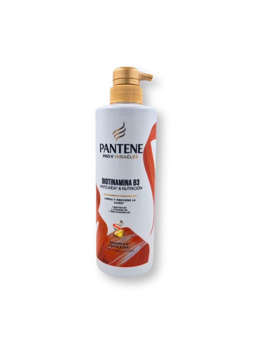 Pantene Shampoo Biotinamina B3 Anticaída y Nutrición 510ml 