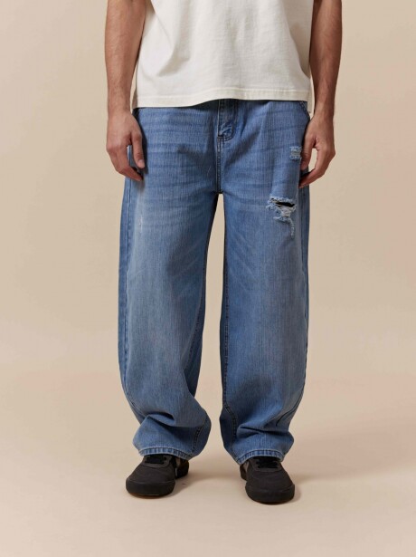 Pantalon denim Baloon AZUL CLARO JEAN