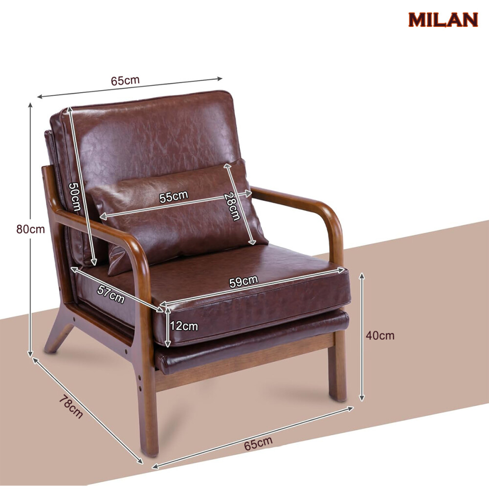 Sillón Milán Burdeos