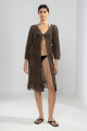 FRINGES CARDIGAN Chocolate