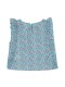 Blusa De Flores Azul Claro