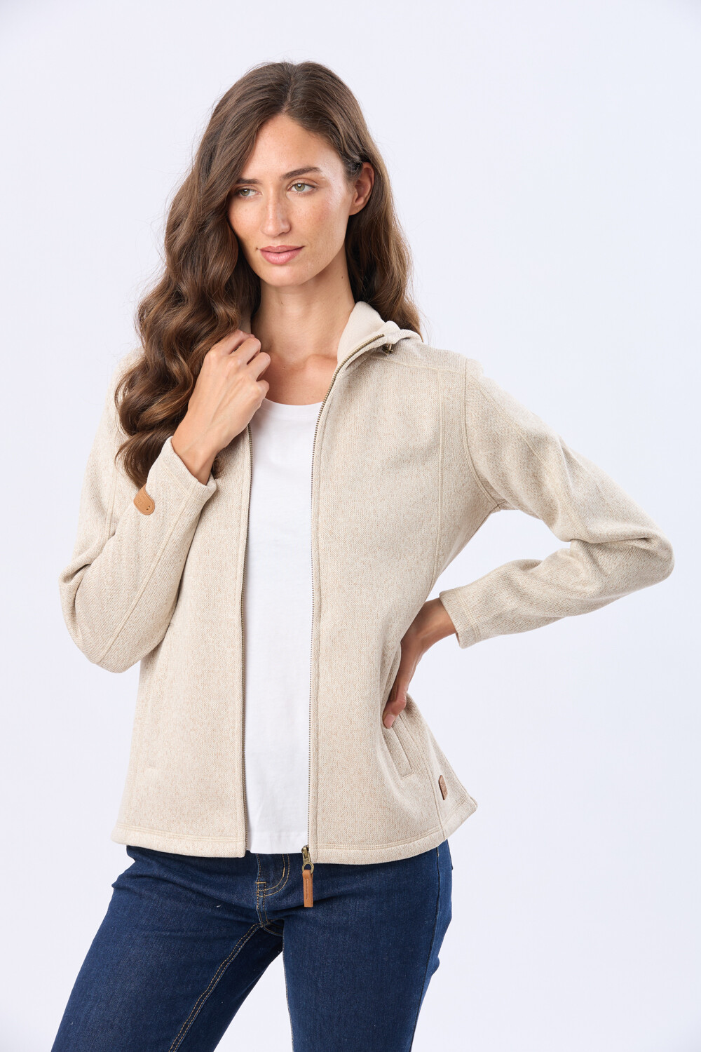 CAMPERA DE FELPA ESPECIAL Beige