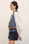 CHALECO STUDS CUERO Petroleo