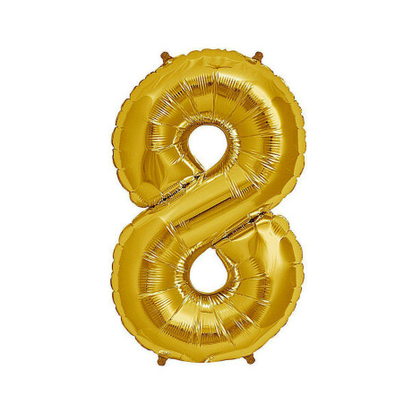 Globo Nº 8 Oro 75 cm Sc