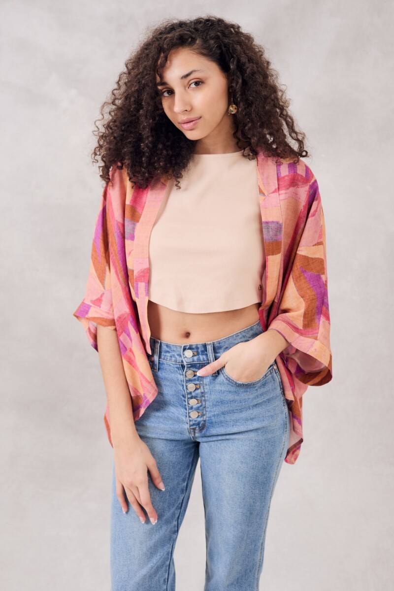Kimono Print Multi