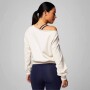 Polera Year Round Terry Off Shoulder Sweatshirt Mujer Bone Heather