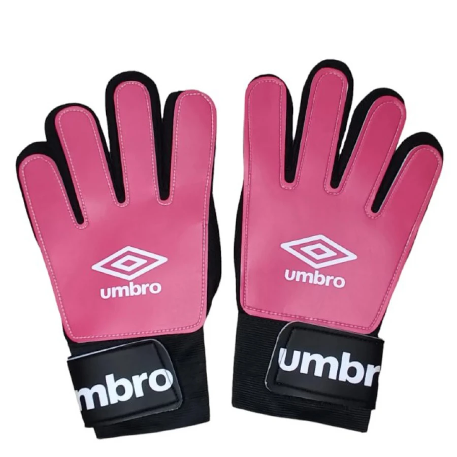 Guantes Umbro Golero Rosado Coral - Blanco - Negro