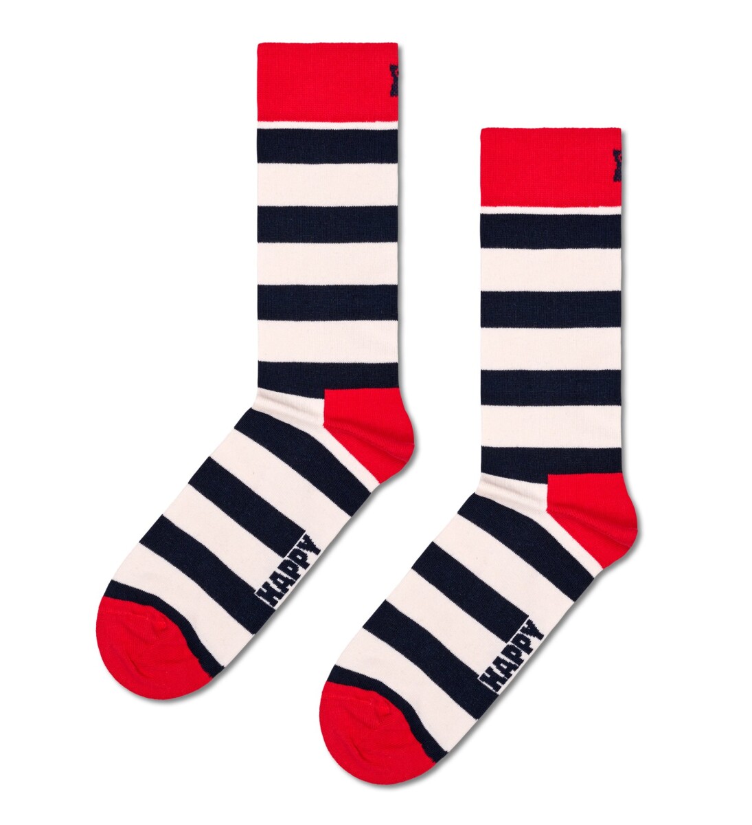 Happy Socks Medias - White Stripes 