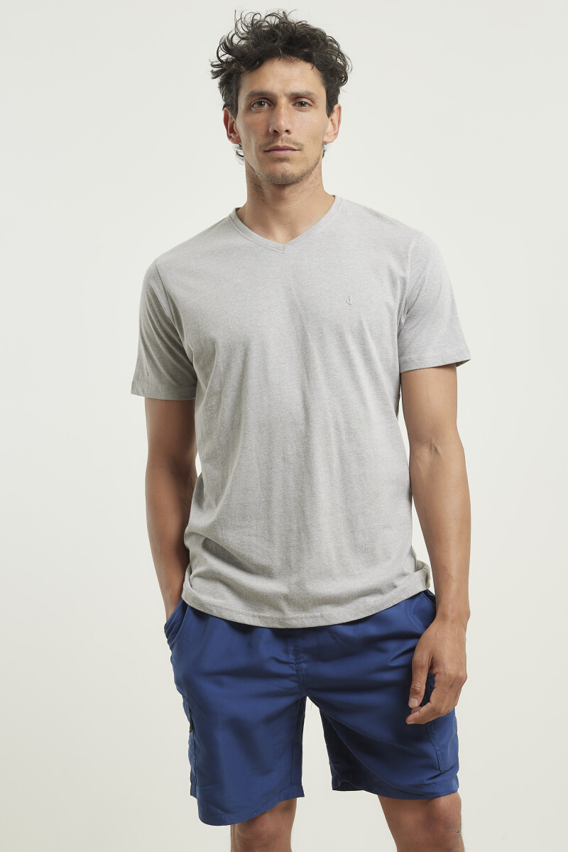 T-SHIRT NAVIGATOR - Gris Medio Melange 