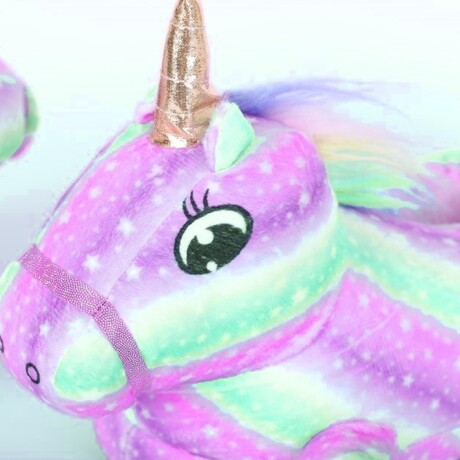 Pantuflas Diseño Unicornio Suaves y Calentitas para Niños Rosa