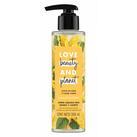 Jabón Líquido para Manos y Cuerpo Love Beauty and Planet Tropical Hydration 300ml – Jabón líquido corporal Jabón Líquido para Manos y Cuerpo Love Beauty and Planet Tropical Hydration 300ml – Jabón líquido corporal