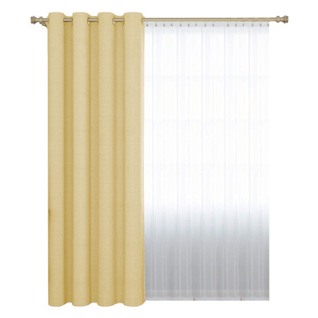 Cortina Blackout 140x230 Cm No Pasa Luz Living Dormitorio Beige Lino