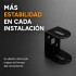 Poste Para Reja Modular Cerco Seguridad Hierro 2,40 Metros Color Negro