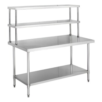 Mesada de Acero Inoxidable con Estantería 120 cm | Lundar BV800-120A3 Mesada de Acero Inoxidable con Estantería 120 cm | Lundar BV800-120A3