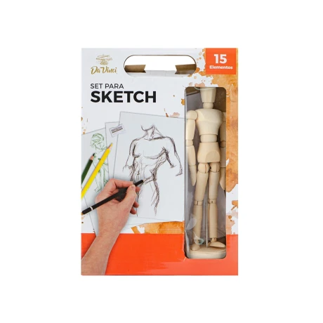 Set de Arte Da Vinci Sketch con Maniquí 001