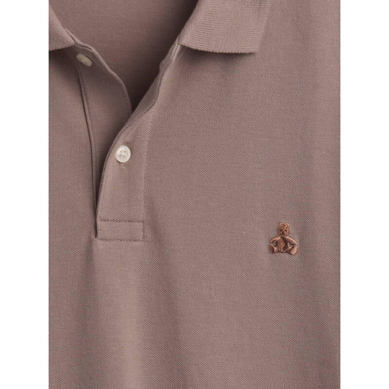 V-FRCH SS BRANNAN POLO MEDIUM COOL BROWN