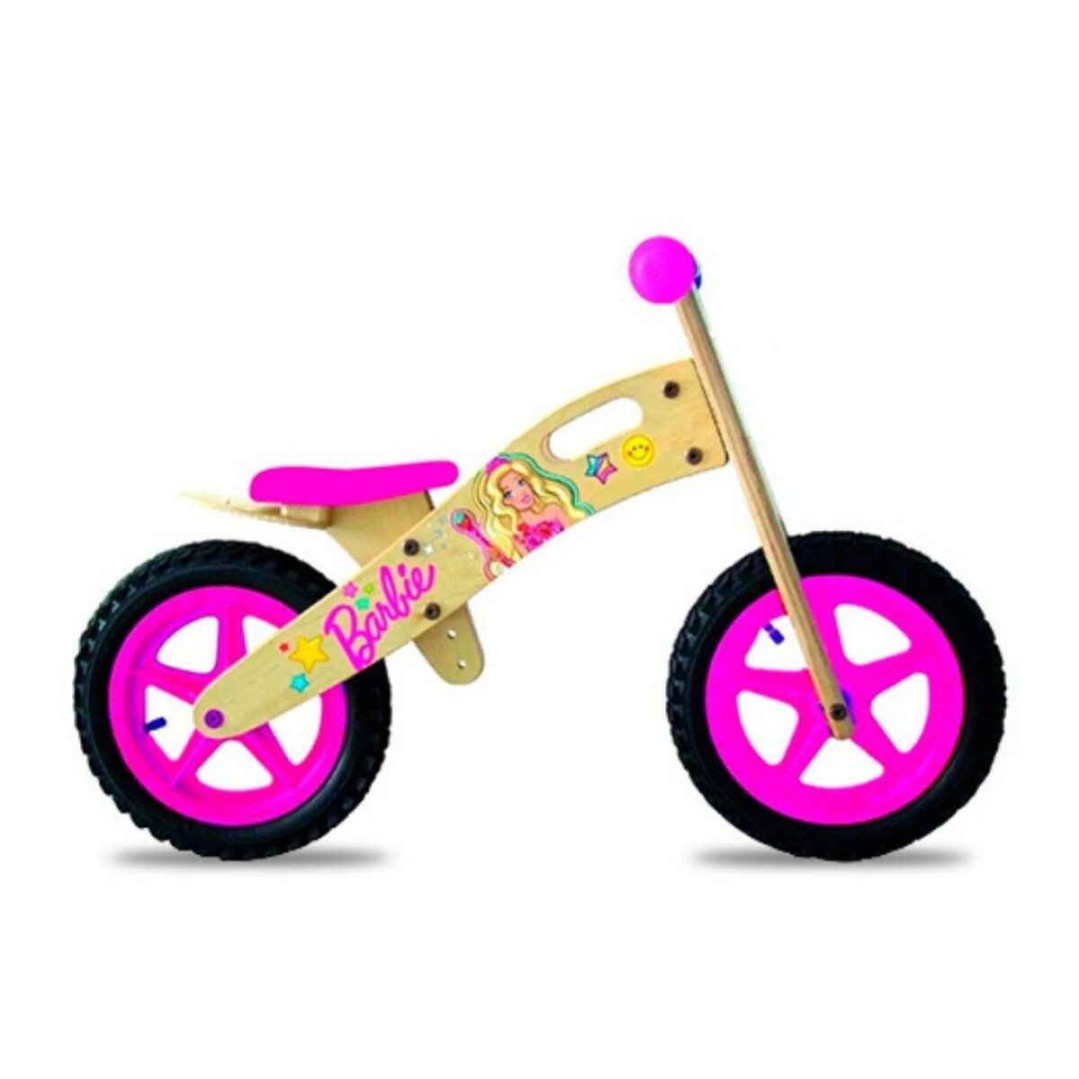 BICICLETA BARBIE DE MADERA PARA NIÑA NIÑO PRIMEROS PASOS - Bicicleta Barbie De Madera Para Niña Niño Primeros Pasos 