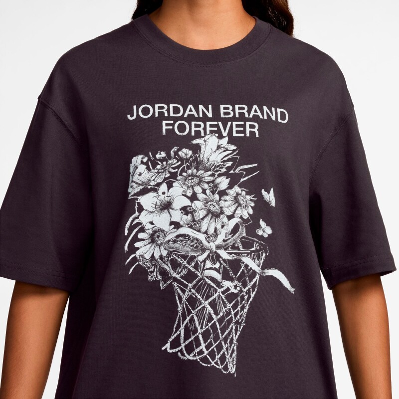 Remera Jordan Oversizegfx de Mujer Negro