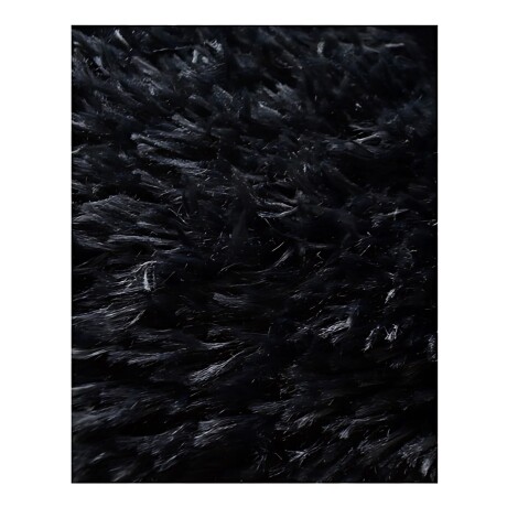 Alfombra Peluda Shaggy de 1.0 x 1.5 m Negro