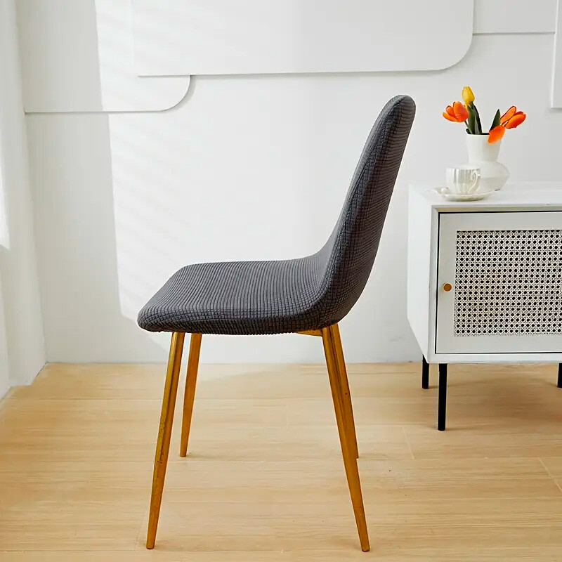 Funda cubre silla de escritorio gris