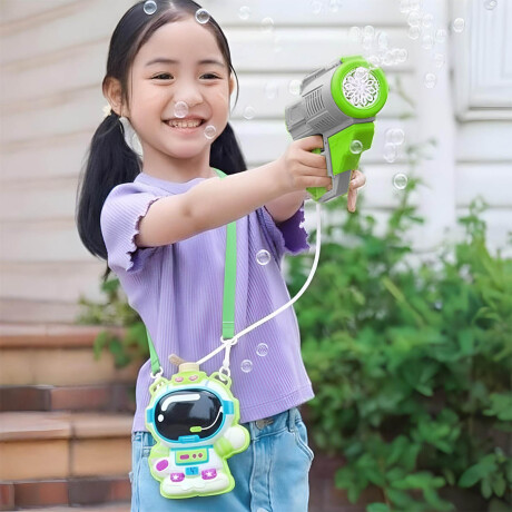 Pistola Burbujero Mochila Luz Y Sonido Astronauta Unicornio Astronauta