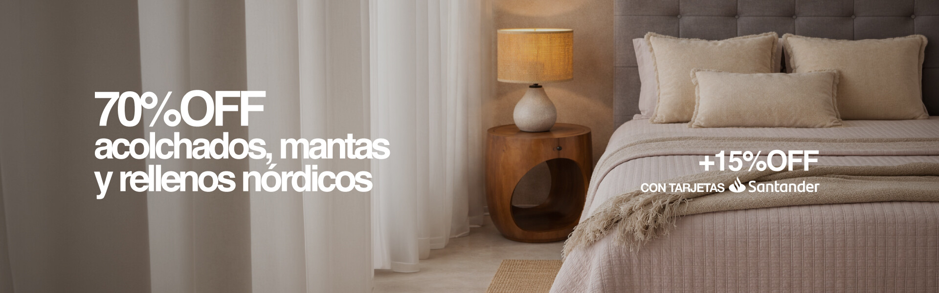 70% OFF Acolchados, mantas y rellenos