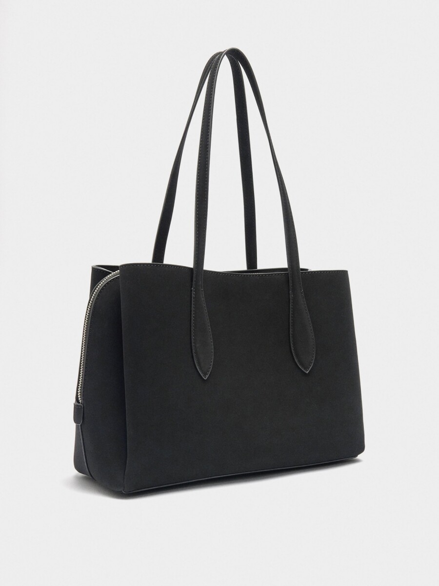 Bolso Para Portátil 13" Textura Suave negro