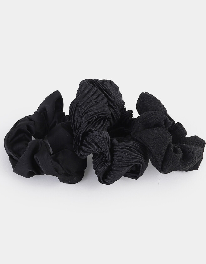 Skunzies Classic Set De Scrunchies - Negro