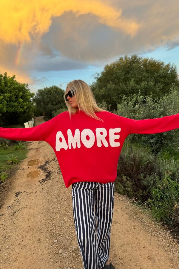 Sweater Amore Rojo