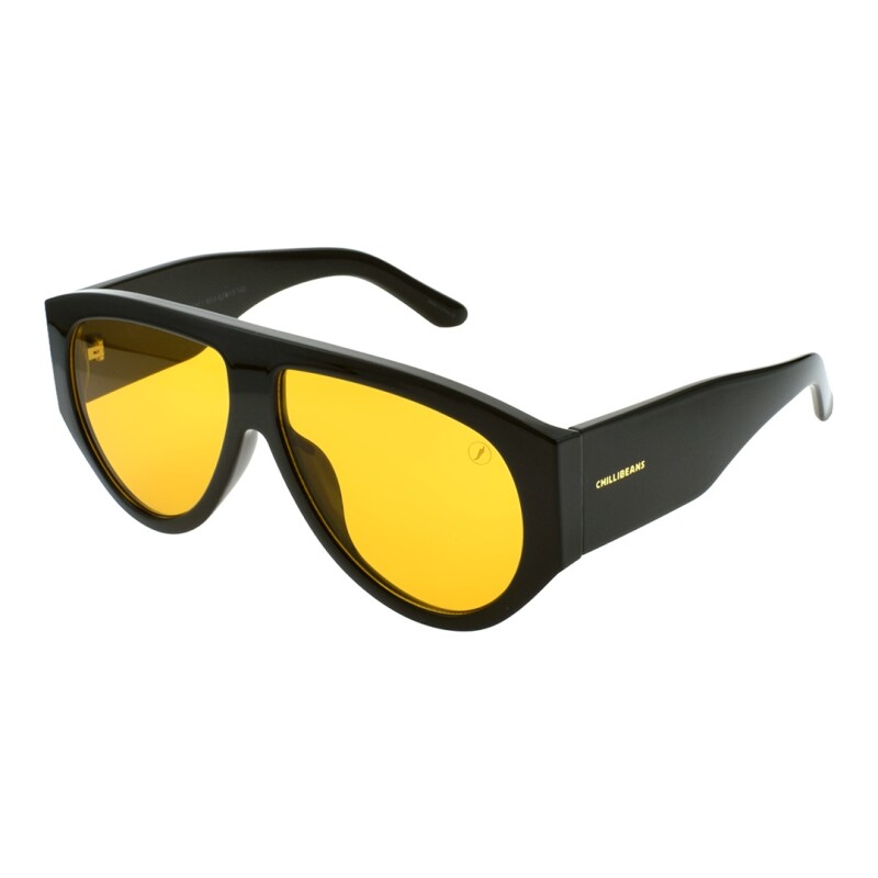 Lentes de Sol Chilli Beans Liverpool Negro - Amarillo