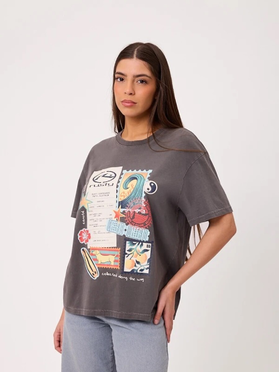 T-SHIRT RUSTY PRETORIA - GRIS 