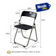 Silla Plegable Reforzada Para Jardin Exterior Metal Plastico Negro