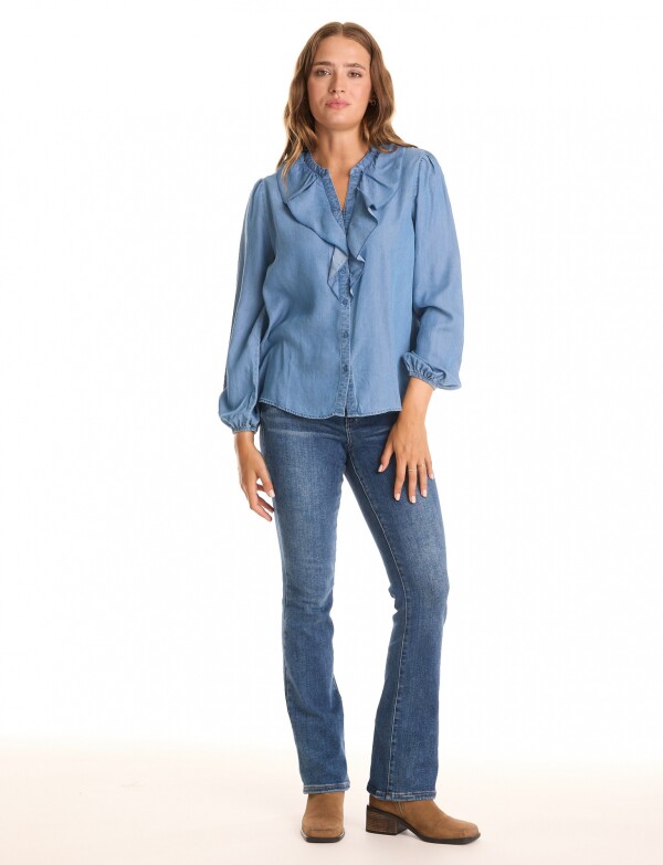 Blusa Lyocell Btn Vo JEAN