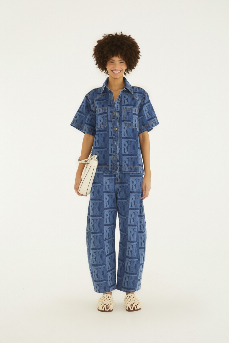 JEANS BARREL Azul
