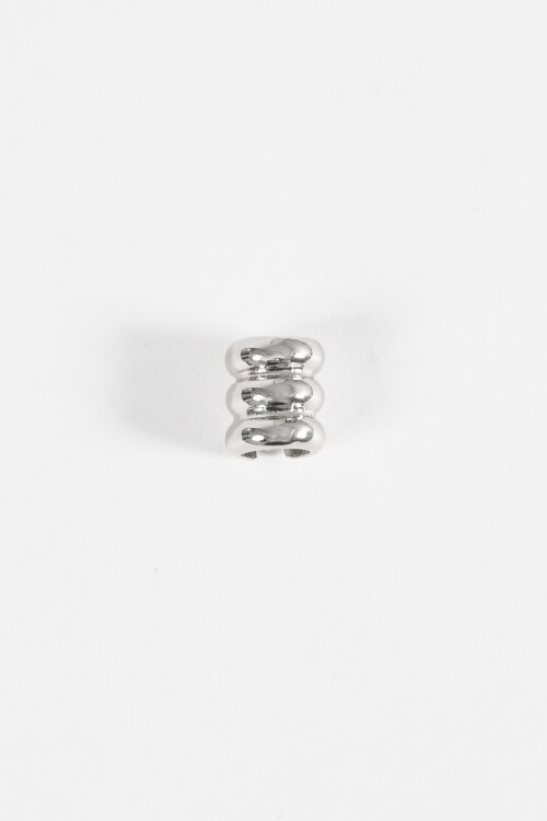 Earcuff wavy plateado