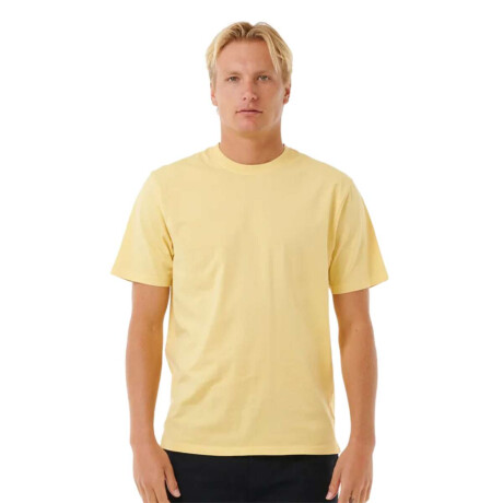Remera Rip Curl Plain Wash Tee Amarillo