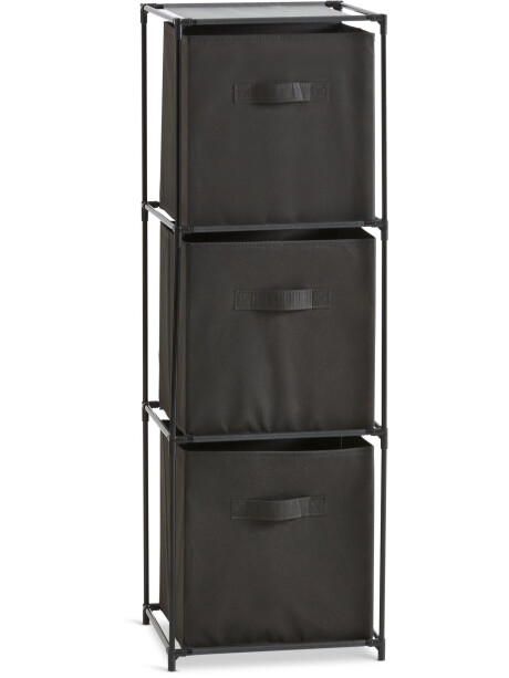 Armario DAMHUS con 3 cajas negro/gris Armario DAMHUS con 3 cajas negro/gris