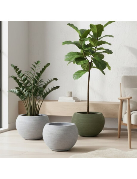 MACETA 17X19CM FLORENCA SISAL EFECTO PIEDRA GRIS MACETA 17X19CM FLORENCA SISAL EFECTO PIEDRA GRIS